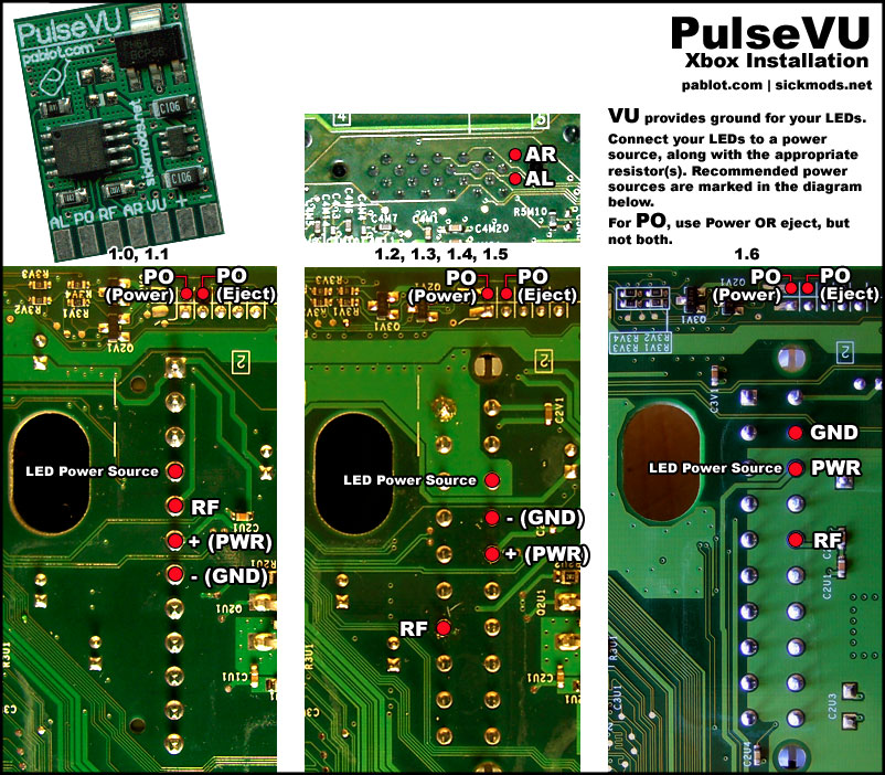 PulseVU MOD beszerelése Xbox Classicba